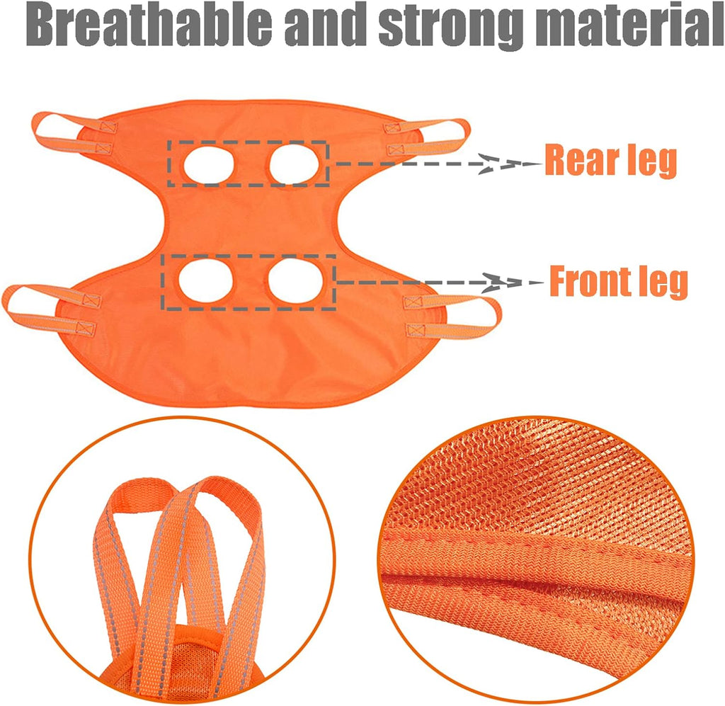 Pet Grooming Hammock with Anti-Splash Nail Clippers, Grooming Gloves,Dog Grooming Sling for Bathing Grooming and Nail Trimming-L (-Cwdc0001)